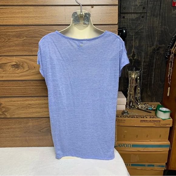 Active Life ice blue top size small open shoulder - Picture 5 of 7